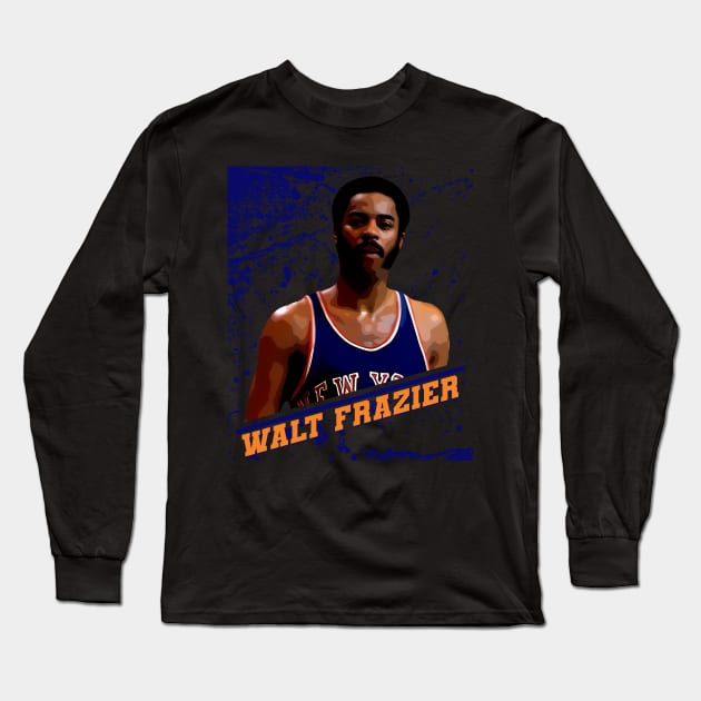 Walt Frazier Long Sleeve T-Shirt by Aloenalone